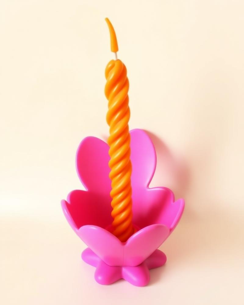 Twist spiral candle